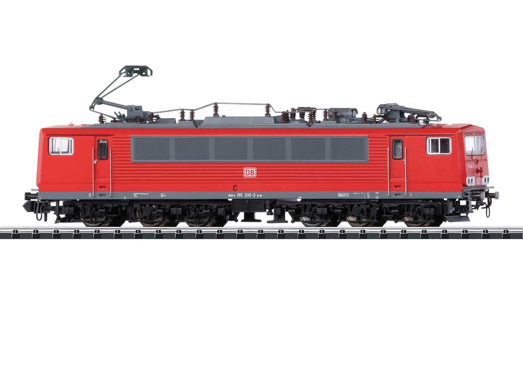 Class 155 Electric - Sound and DCC - Minitrix -- German Railroad DB AG #155 232-2 (Era VI 2012, red, gray)-1
