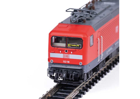 Class 112 Electric - Sound and DCC - Minitrix -- German Railroad, Inc. DB AG 112 118-5 (Era VI 2021, red, gray)-3