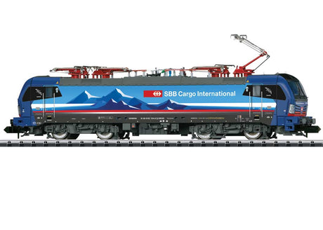 Siemens Vectron Class 193 Electric - Sound and DCC - Minitrix -- SBB Cargo International #193 524-  (Era VI 2020, blue, white, gray)