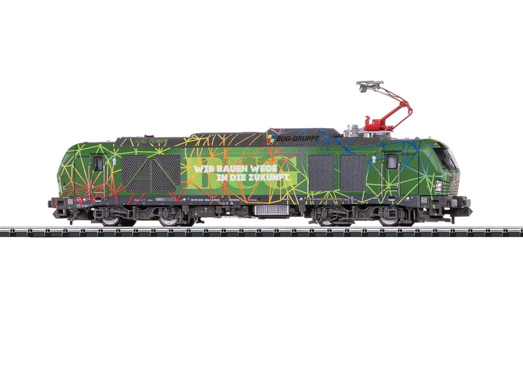 Siemens Vectron Class 248 Dual Power - Sound and DCC - Minitrix -- BUG Traffic Facility Construction SE #248 024-2 (Era VI 2023, green)-2