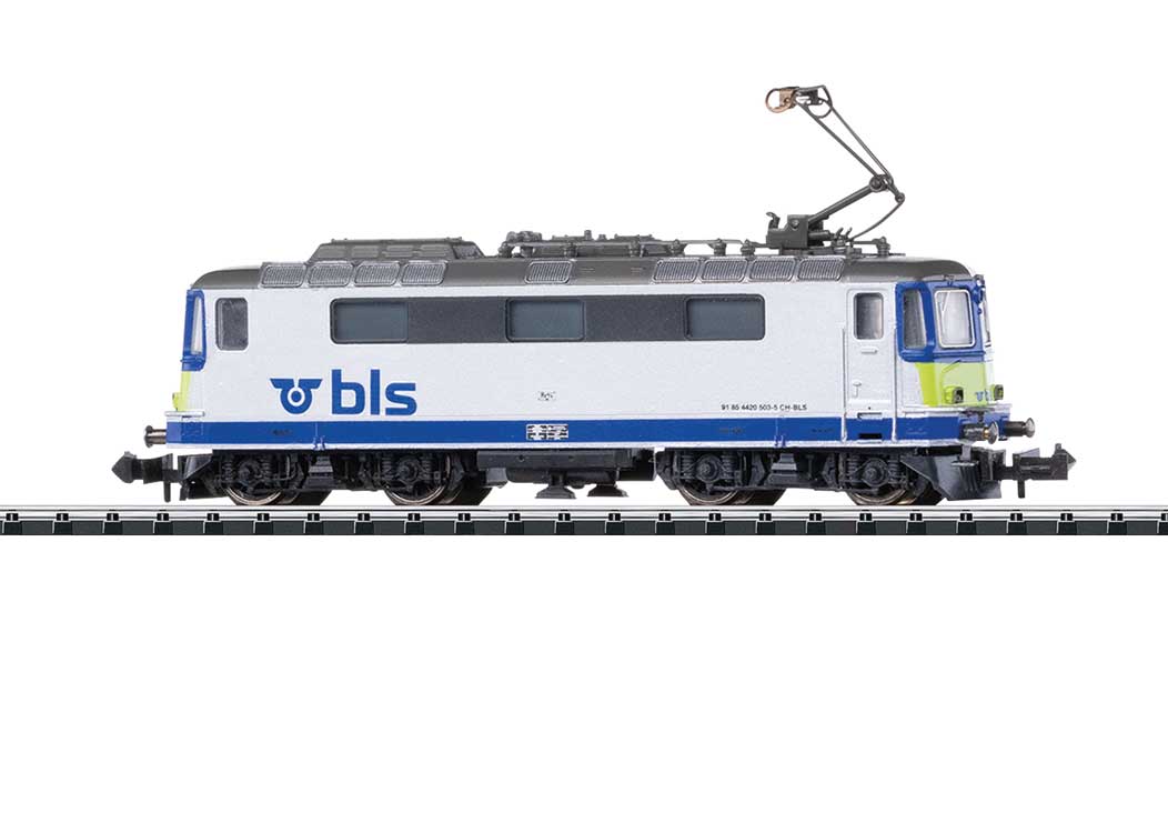 Class Re 420 Electric - Sound and DCC - Minitrix -- BLS (Era VI 2017, gray, blue, yellow)-2