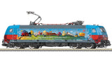 Bombardier Traxx F 140 AC 2 Class 185.2 Electric - Sound and DCC - Minitrix -- German Railroad DB AG #185 367-0 Gunni Guterzug  (Era VI, blue, red)-2