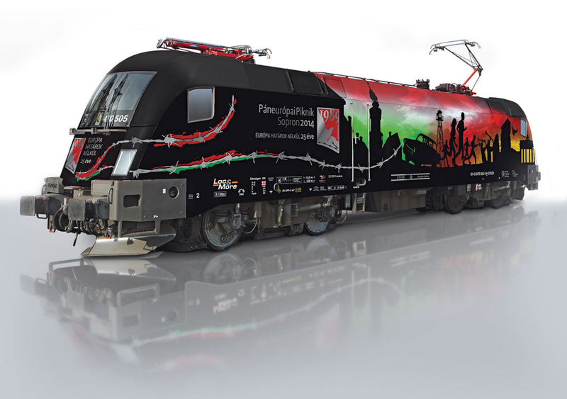Class 182 Electric - Standard DC -- Raaber Railroad GYSEV #91 43 0470 505-8 (Era VI, Full Color Graphics)