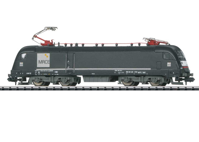 Class 182 Electric - Sound & DCC - Minitrix -- Mitsui Rail Capital Europe MRCE #182 518-1 (Era VI 2000, black, gray)-1