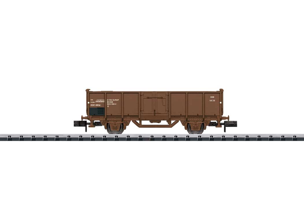 Type E High-Side Gondola - Ready to Run - Minitrix - My Hobby -- Danish State Railroad DSB (Era IV, Boxcar Red)