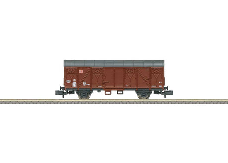 Type Gs 213 Boxcar - Ready to Run - Minitrix - My Hobby -- German Railroad DB AG (Era VI, Boxcar Red, gray)