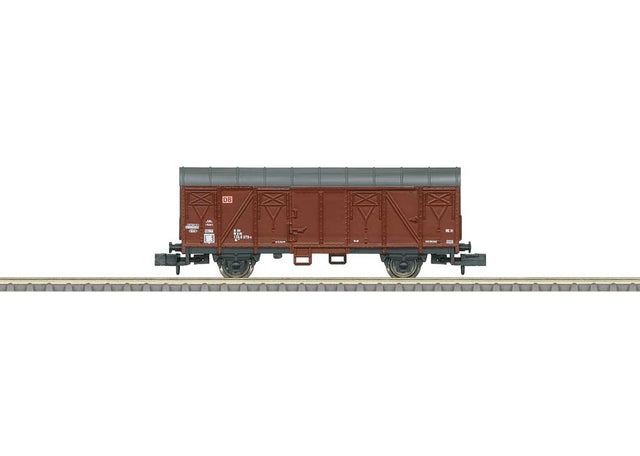 Type Gs 213 Boxcar - Ready to Run - Minitrix - My Hobby -- German Railroad DB AG (Era VI, Boxcar Red, gray)