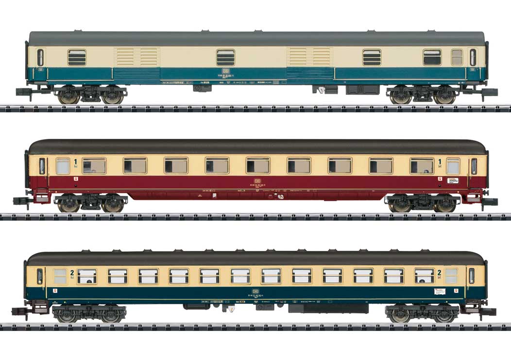 FD 1922 Berchtesgadener Land 3-Car Passenger Set #2- Ready to Run - Minitrix -- German Federal Railroad DB (Era V 1989)