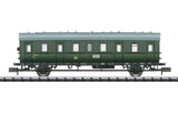2 Type DR B 541 & Btr-541 Commuter Set - Ready to Run - Minitrix -- German State Railroad DR (Era III 1964, green, gray)-1