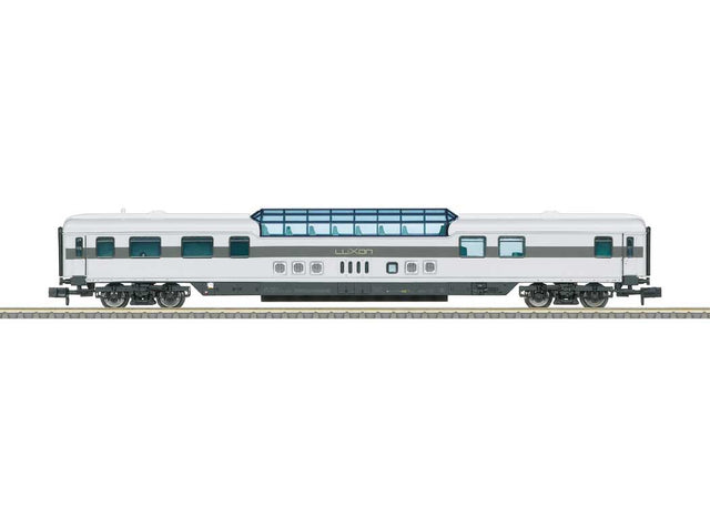 Type SRmz Dome Car - Ready to Run - Minitrix -- LUXON (Era VI 2021, silver, gray)