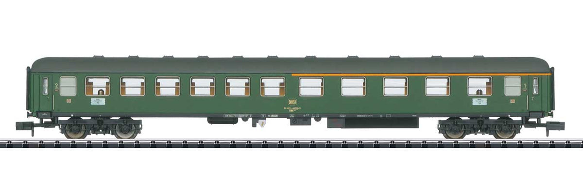 Type ABm 225 1st/2nd Class Coach - Ready to Run -- German Federal Railroad DB (Era IV 1973, green, gray)