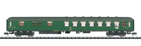 Type BDums 273 Half-Baggage-Half-Compartment 2nd Class Car -- German Federal Railroad DB (Era IV 1973, green, gray)