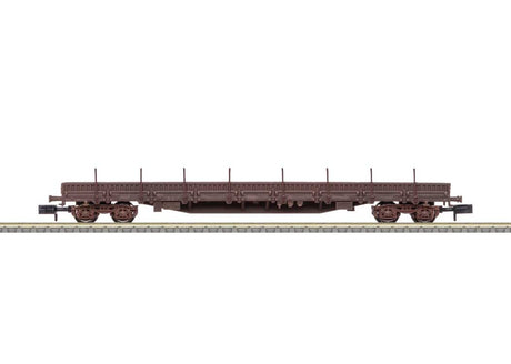 Type Res Stake Car - Ready to Run - Minitrix -- Belgian State Railways NMBS/SNCB (Era VI, Boxcar Red)