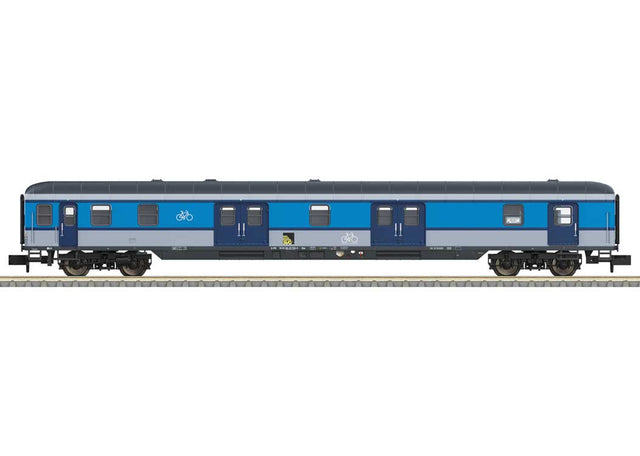 Type Dm Bicycle Transport Baggage Car - Ready to Run - Minitrix -- Rail Service Company SVG #50 80 89-35 703-9 (Era VI 2022, blue, gray)