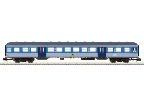 Type Bnrdz 451 2nd Class Commuter Coach - Ready to Run - Minitrix -- Rail Service Company SVG #50 80 84-34 158-7 (Era VI 2022, blue, gray)
