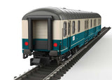 Type Post mr-a Mail Car - Ready to Run - Minitrix -- German Post (Era IV 1990, cream, blue)-2