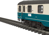 Type Post mr-a Mail Car - Ready to Run - Minitrix -- German Post (Era IV 1990, cream, blue)-3