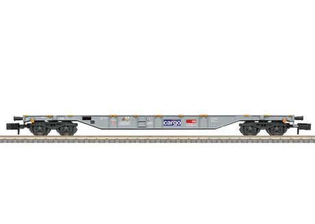 Type Sgns Container Flatcar - Ready-to-Run - Minitrix -- Swiss Federal Railroad SBB Cargo (Era VI 2017, gray, blue)