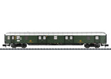 Type Post 4mg-bI/26 Mail Car - Ready to Run -- German Federal Postal System DBP (Era III 1963, green, silver)-2