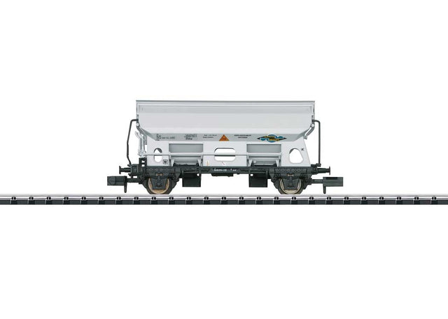 Type Tds Dump Car with Hinged Roof - Ready to Run - Minitrix -- Armita Wagons (Era IV, gray, black)
