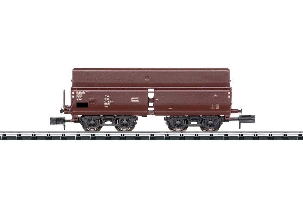 Type OOtu 6778 Hopper - Ready to Run - Minitrix -- German State Railroad DR (Era IV 1969, Boxcar Red)