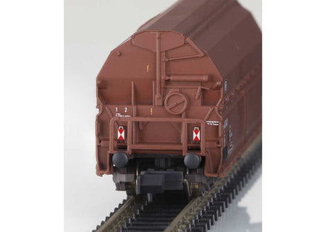 Type Tal 963/kkt 62 4-Axle Dump/Hopper - Ready to Run - Minitrix -- German Federal Railroad DB (Era IV 1980s, Boxcar Red)-2