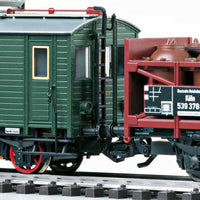Class ET 194 Electric Railcar Set w/2 Freight Cars w/Sound & DCC/SX -- German State Railroad DR (Era II, green)