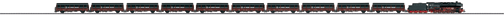 Steam Freight "Steel Pipe" Heavy Freight Train Set (Limited Edition) -- German Federal Railway - Class 44 Coal-Fired Loco, 10 Type Kbs Stake Cars