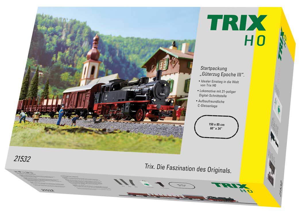 Era III Freight Train Digital Starter Set -- DR 2-6-0T, 3 Cars, C-Track Oval, Mobile Station, Power Supply-1