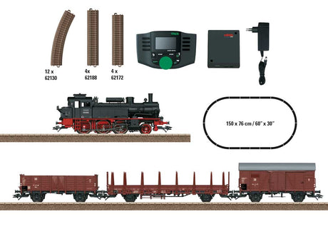 Era III Freight Train Digital Starter Set -- DR 2-6-0T, 3 Cars, C-Track Oval, Mobile Station, Power Supply-2