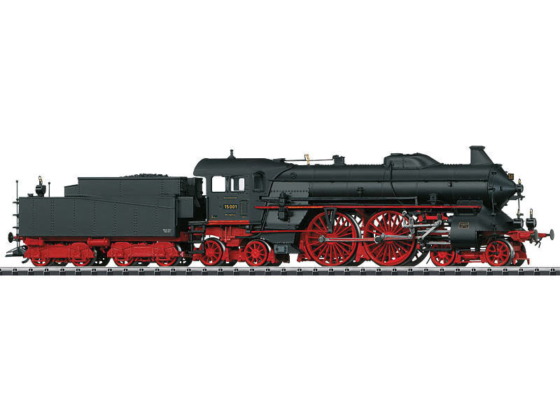 Class BR 15 (S 2/6) 4-4-4 Locomotive with Sound & DCC -- German State Railroad #15 001 (Era II 1925; black, red)