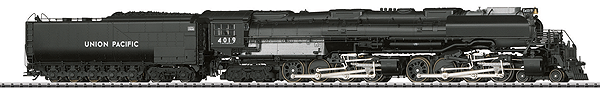 4-8-8-4 Big Boy 1945 Test Version w/Smoke Deflectors - Sound & DCC Equipped -- Union Pacific #4019 (black, silver; NEM Wheels)