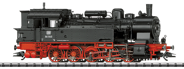 Steam Class 94.5-18 0-10-0 Tank Engine - Sound & DCC Equipped -- German Federal Railway #94 1343 (Era III 1960; black, red)