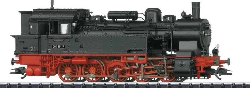Class 094 0-10-0T Locomotive with Sound & DCC -- German Federal Railway #094 651-7 (Era III 1969-1970; black, red)