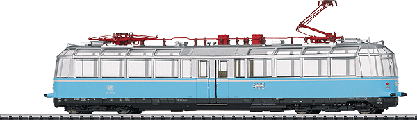 Electric Class 491 Powered Observation Rail Car with Sound (Limited Edition) -- German Federal Railway (Olympia Blue)