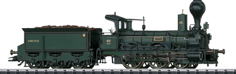 Class B VI 0-6-0 Locomotive with Sound & DCC -- Royal Bavarian State Railroad (Era I 1880, green)