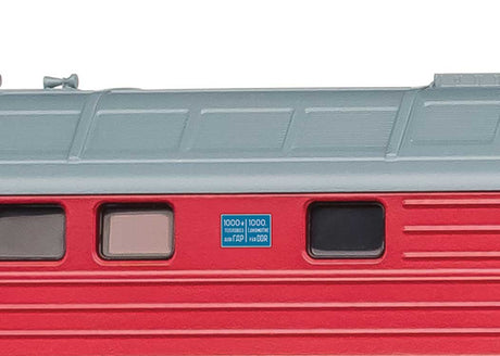 Class 132 Ludmilla Diesel with Smoke - Sound and DCC -- German State Railroad DR #132 457-3 (Era IV 1990, red, gray, white)-4