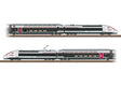 TGV INOUI High-Speed Train-Only Set - Sound and DCC -- French State Railways SNCF #4713 (Era VI 2025, black, gray, white, red)