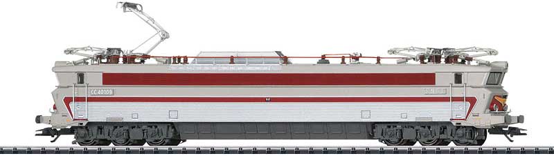 Class CC 40100 Electric Locomotive with Sound & DCC/SX -- French State Railways (Era IV 1974; silver, maroon)