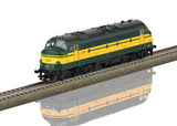 Class 52 Diesel - Sound and DCC -- Belgian State Railways SNCB/NMBS #5209 (Era IV, green, yellow)-1