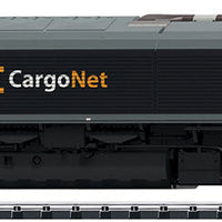 EMD Class 66 Diesel Locomotive with Sound & DCC -- CargoNet #D66 401 (Era VI 2012; gray, orange, black)