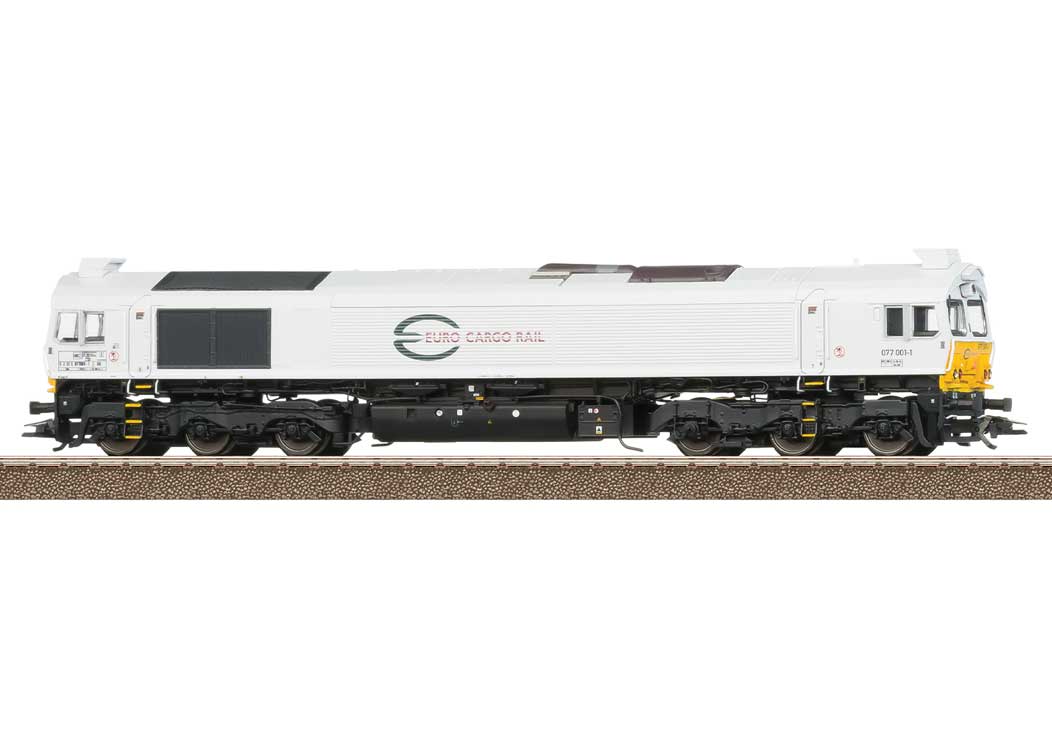 Class 77 EMD JT42CWRM Diesel - Sound and DCC -- Euro Cargo Rail (Era VI, white, yellow)