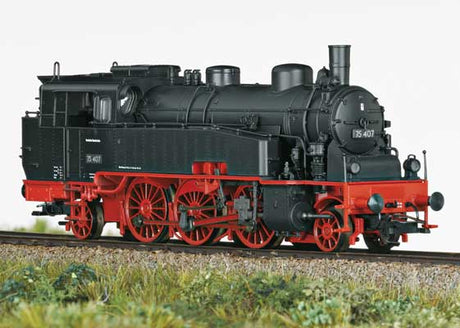 Class 75.4 2-6-2T - Sound and DCC -- German Federal Railroad DB #75 407 (Era III 1953, black, red)-1