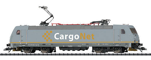 Bombardier Traxx Electric Locomotive with DCC -- Angel Trains Cargo ATC/CargoNet Class Litra 119 (gray, white, yellow)