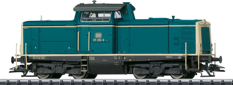 Class 211 Diesel Locomotive with Sound & DCC -- German Federal Railway (Era IV 1980; Ocean Blue, Ivory)