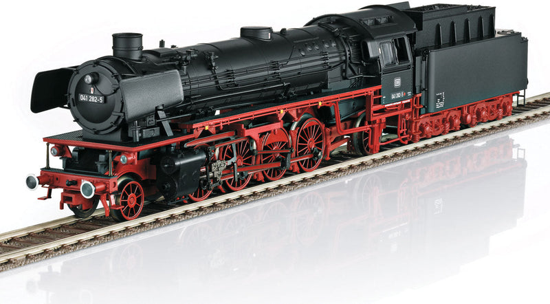 Class 041 2-8-2 Locomotive with Sound & DCC -- German Federal Railway #041 282-5 (Era III, 1969-1970; black, red)-1