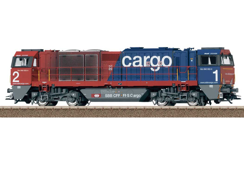 Vossloh Class G 2000 BB Diesel - Sound and DCC -- Swiss Federal Railways SBB #Am 840 002-0 (Era VI, red, blue, white)