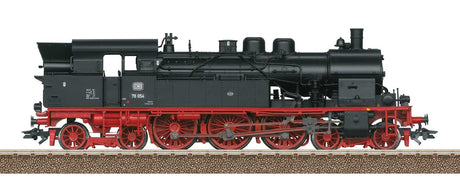 Class 78 4-6-4T - Sound and DCC -- German Federal Railroad DB #78 054 (Era III 1956, black, red)-2