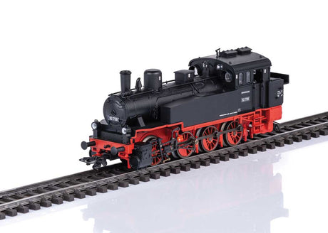 Class 92 0-8-0T - Sound and DCC -- Adventure World - German Federal Railroad DB #92 739 (Era VI, black, red)-1