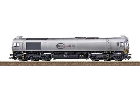 Class 77 EMD JT42CWRM Diesel - Sound and DCC -- Euro Cargo Rail #247 047-4 (Era VI 2018, silver, gray, blue, red)